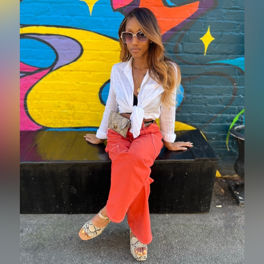 Orange S.o.n.g Brand pants (From Tj max)